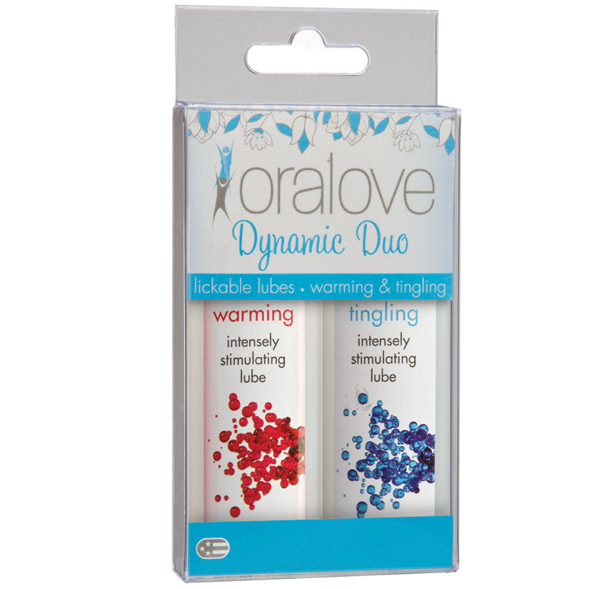 Oralove Dynamic Duo Lube-Warming &amp; Tingling