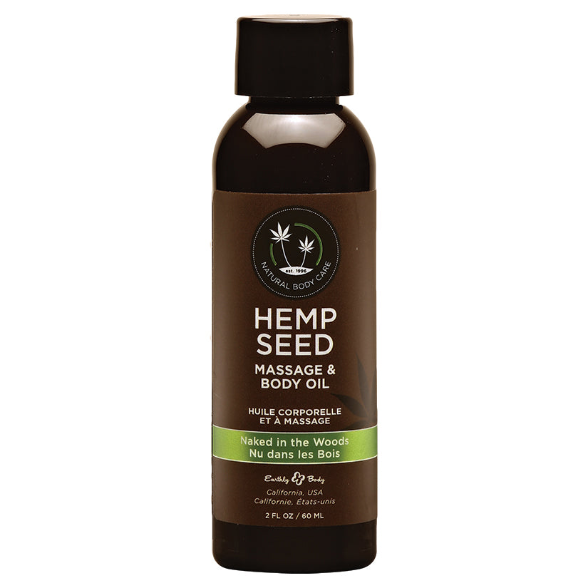 Earthly Body Massage & Body Oil-Naked in the Woods 2oz