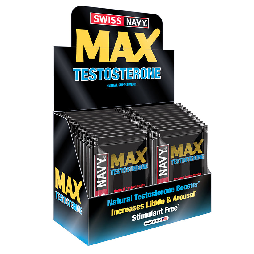 MAX Testosterone-2 Pill Pack Display of 24