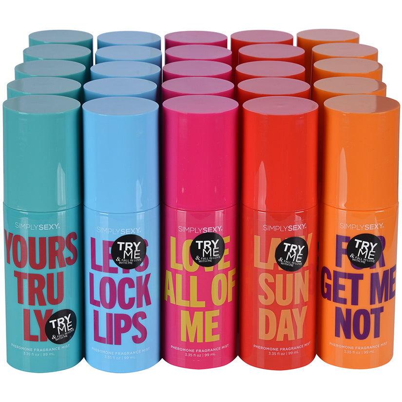Simply Sexy Affirmations Pheromone Body Mist Bundle (25 Pcs)