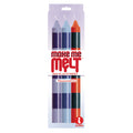 The 9's Make Me Melt Drip Candles Stripes-Passionette 3pk