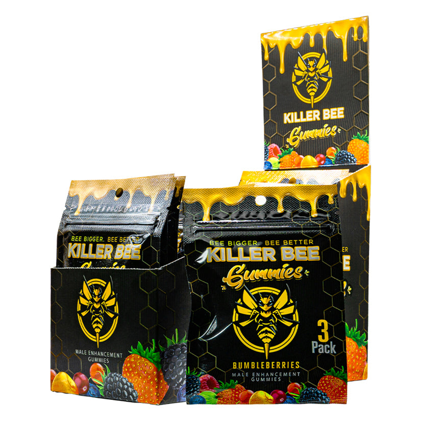 Killer Bee Male Gummies Display of 24