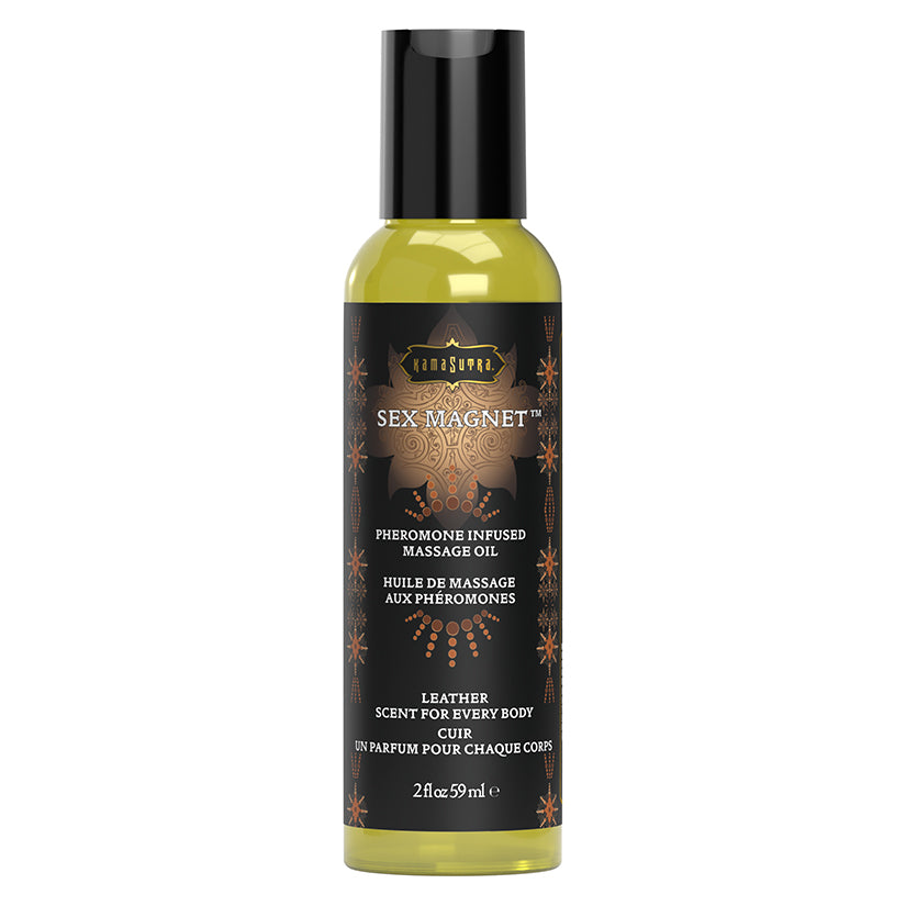 Kama Sutra Sex Magnet Massage Oil Leather 2oz
