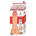 Realcocks Self Lubricating 3 IN 1 Masturbator-White 9"