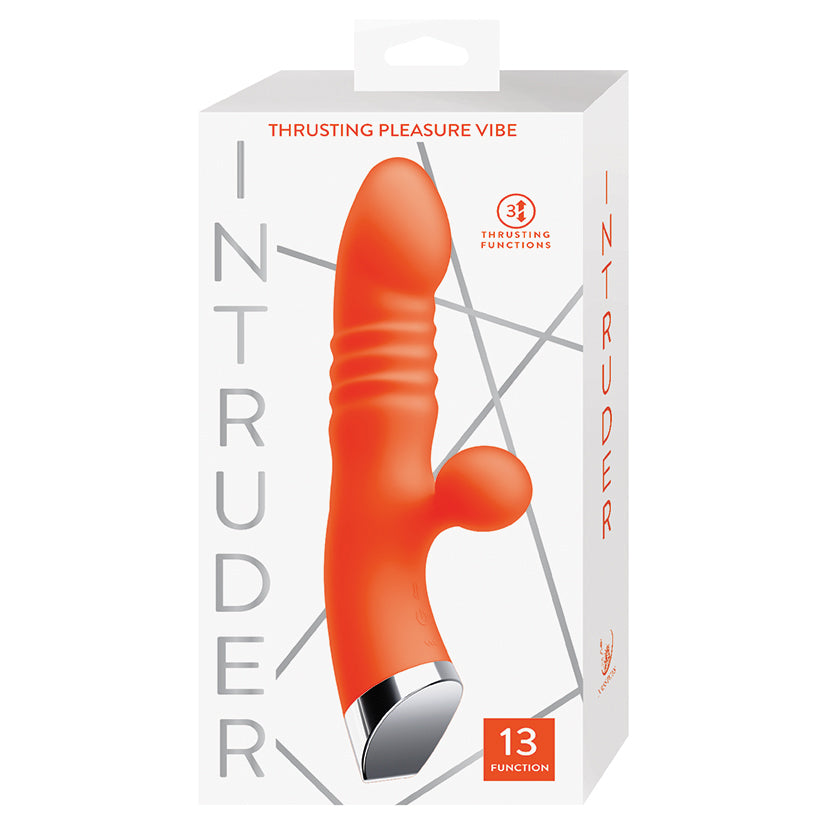 Intruder Thrusting Pleasure Vibe-Tangerine