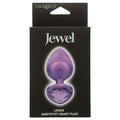 Jewel Black Diamond Heart Plug Large