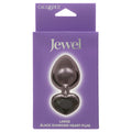 Jewel Large Black Diamond Heart Plug
