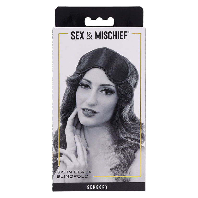 S&M Satin Blindfold-Black